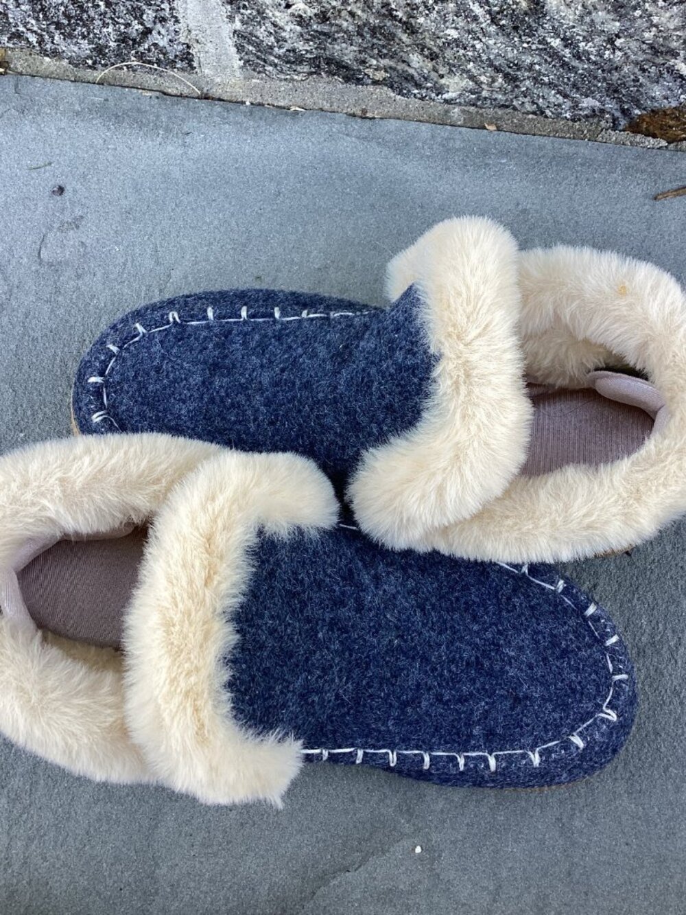 Denim, Cozy, Plush-Lined Ankle Boots, Booties, Women's Size 6.5